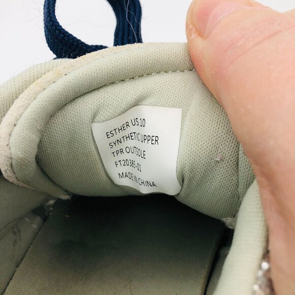 True Religion Women's Esther Sneakers Sz 10 Silver Glitter Blue Laces FT20385-01 - Picture 8 of 10